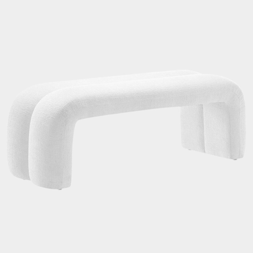 Dax 50.5" Chenille Upholstered Accent Bench