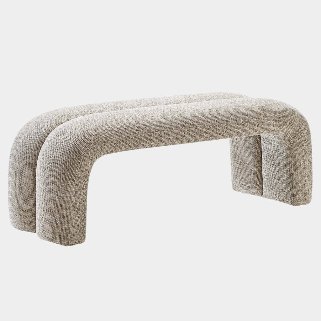 Dax 50.5" Chenille Upholstered Accent Bench