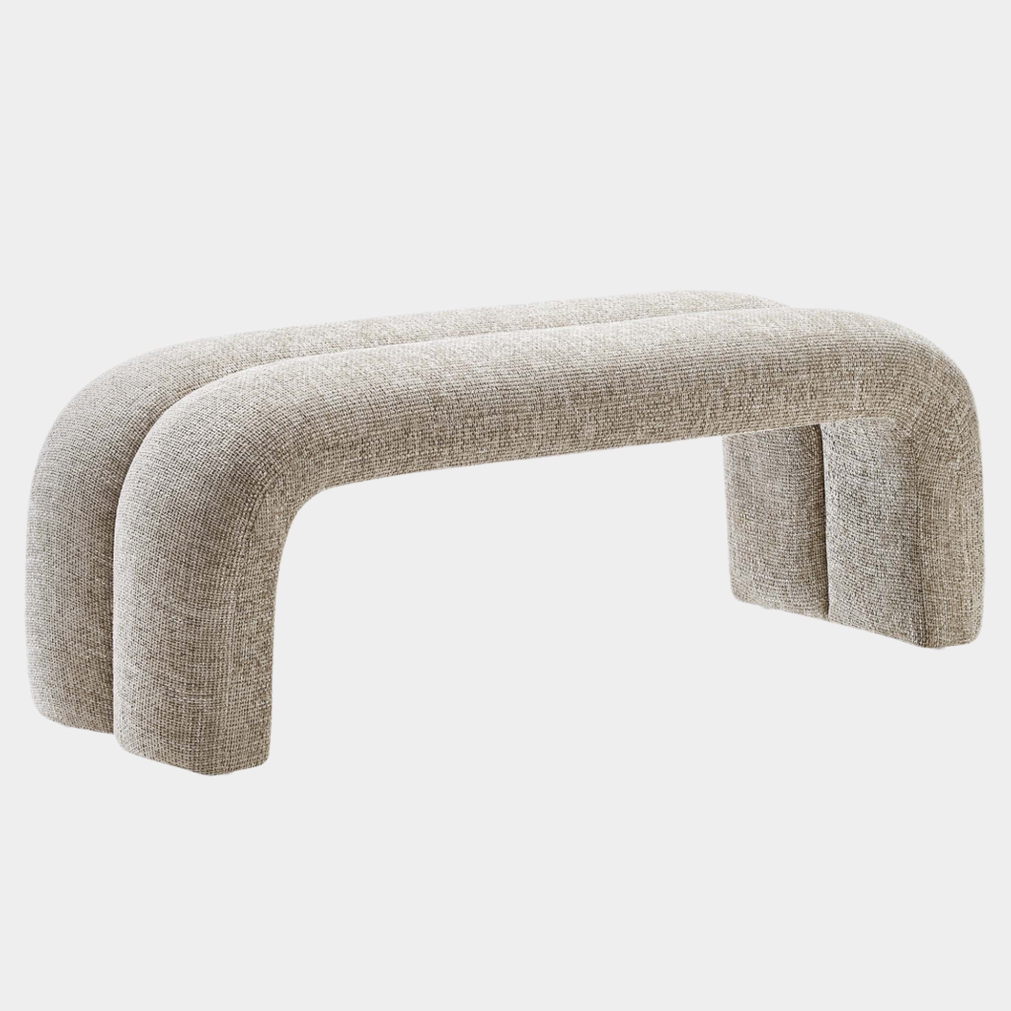 Dax 50.5" Chenille Upholstered Accent Bench
