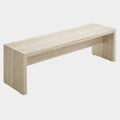 Mirella 62" Faux Travertine Long Bench