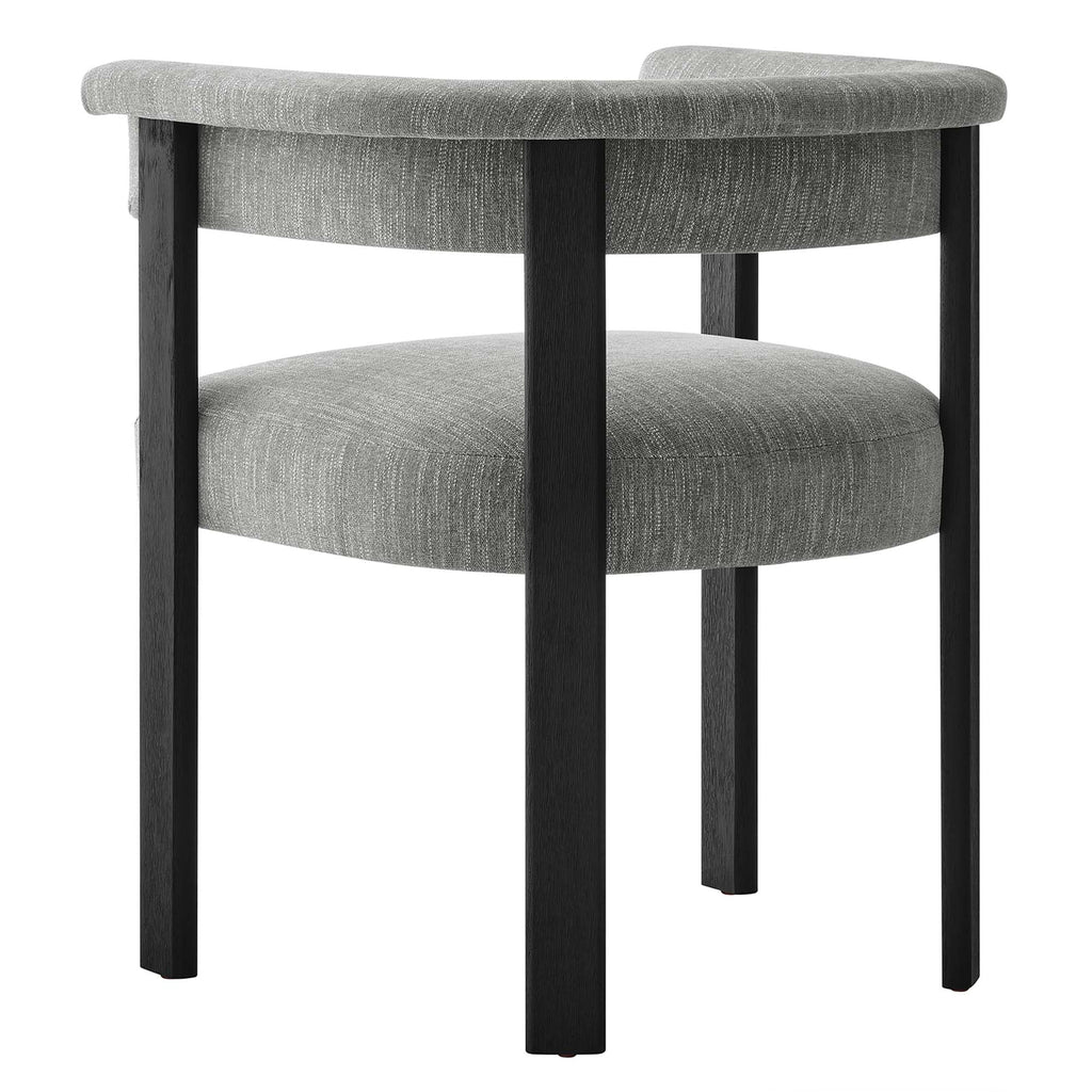 Imogen Fabric Upholstered Barrel Dining Chairs Set of 2
