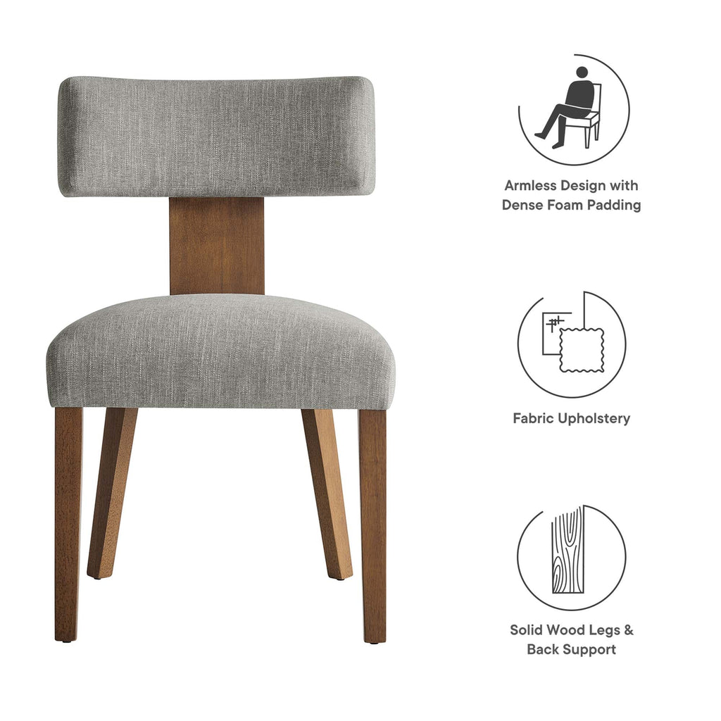 Nalani Fabric Upholstered Dining Chairs Set of 2