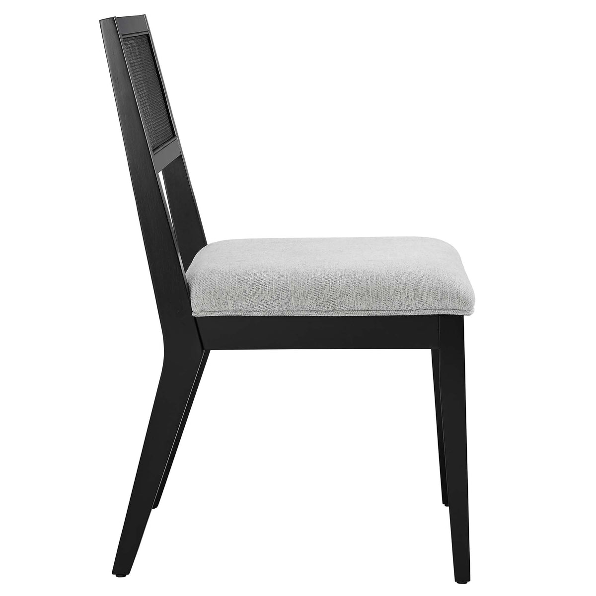 Nimba Faux Rattan Fabric Dining Chairs Set of 2