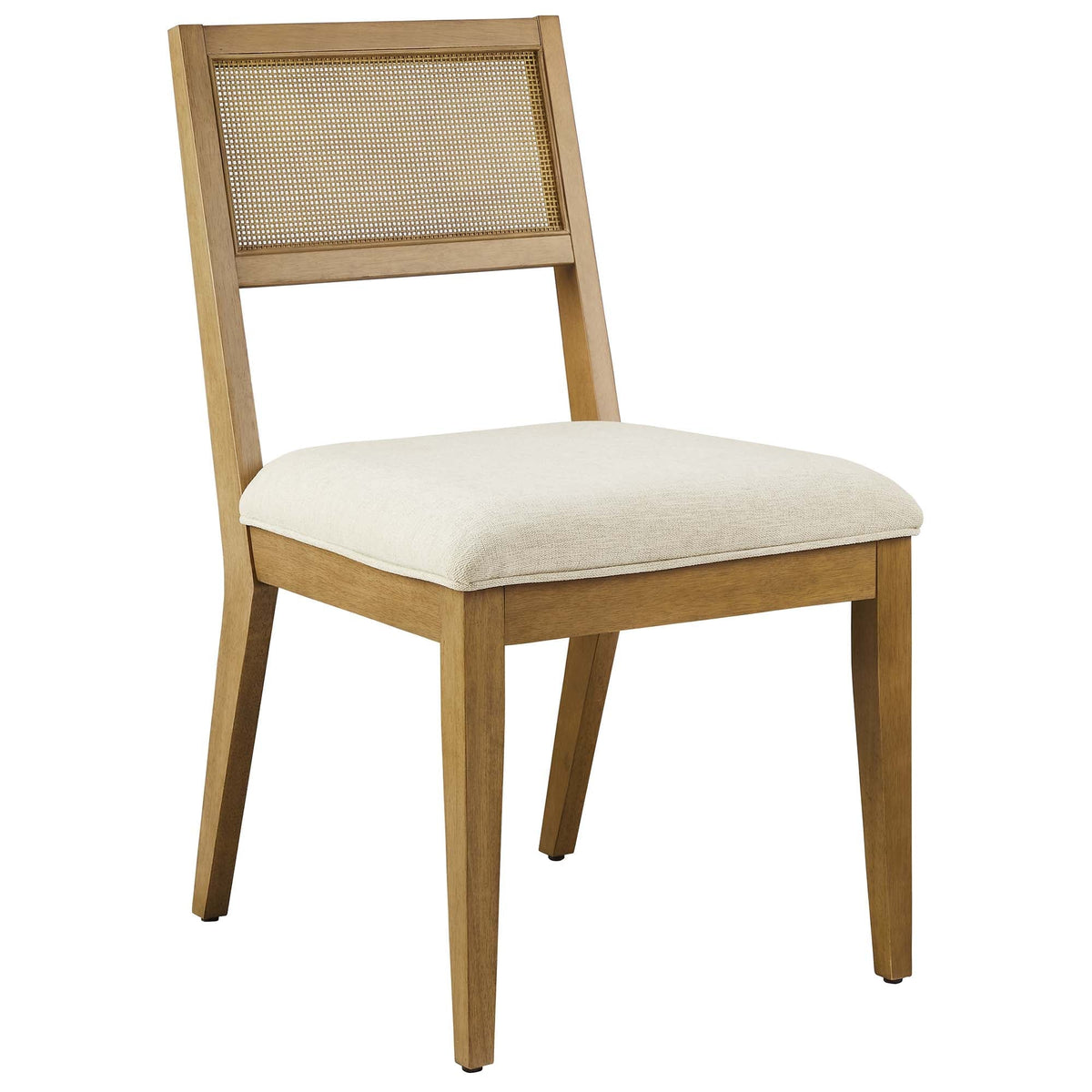 Nimba Faux Rattan Fabric Dining Chairs Set of 2