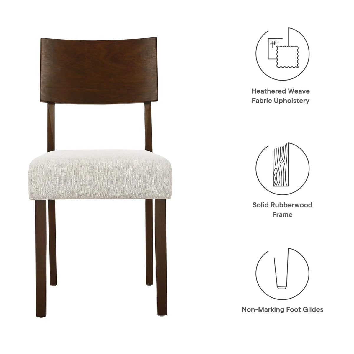 Pax Wood Dining Side Chairs Set of 2