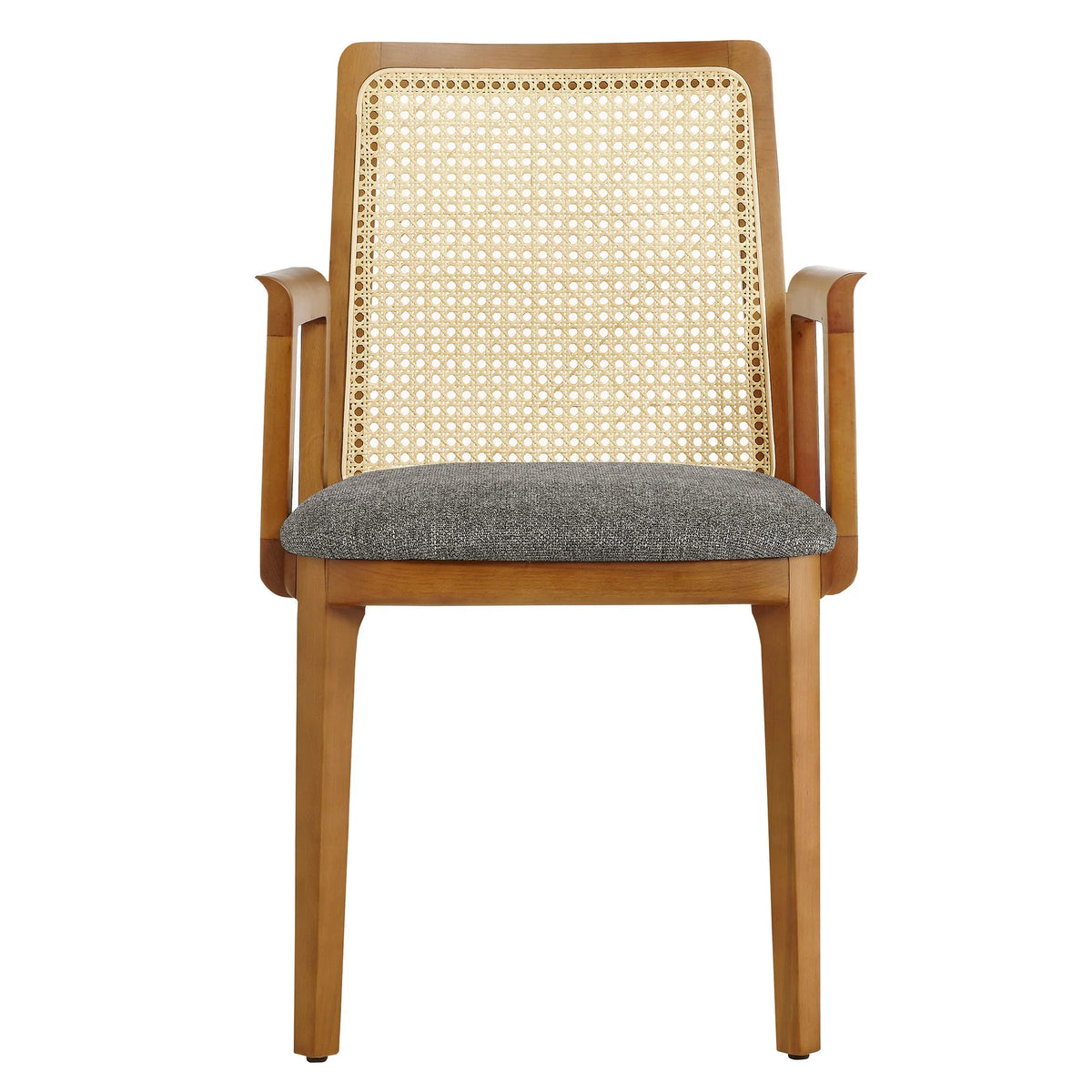 Monarch Wood and Rattan Dining Armchair