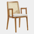 Monarch Wood and Rattan Dining Armchair