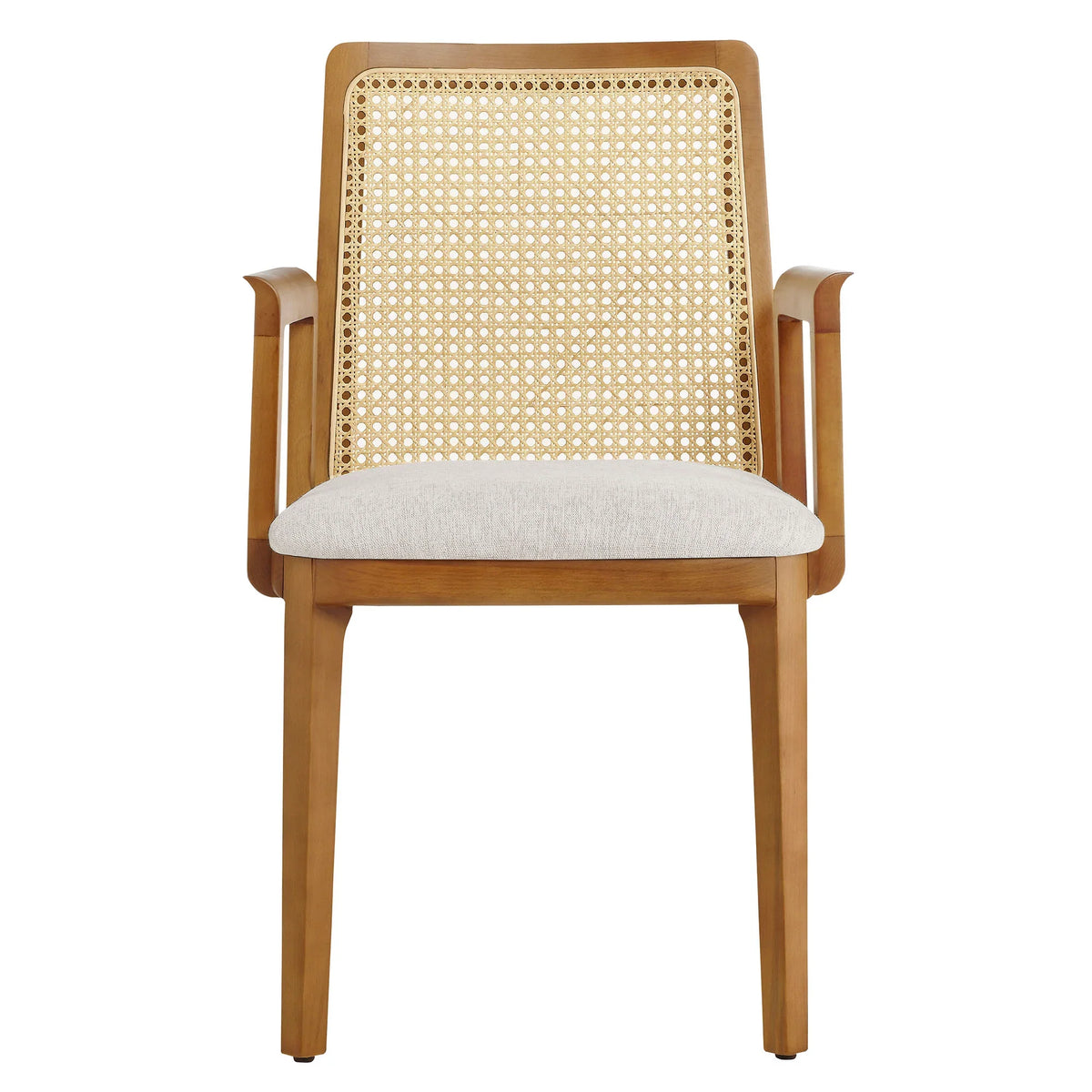 Monarch Wood and Rattan Dining Armchair