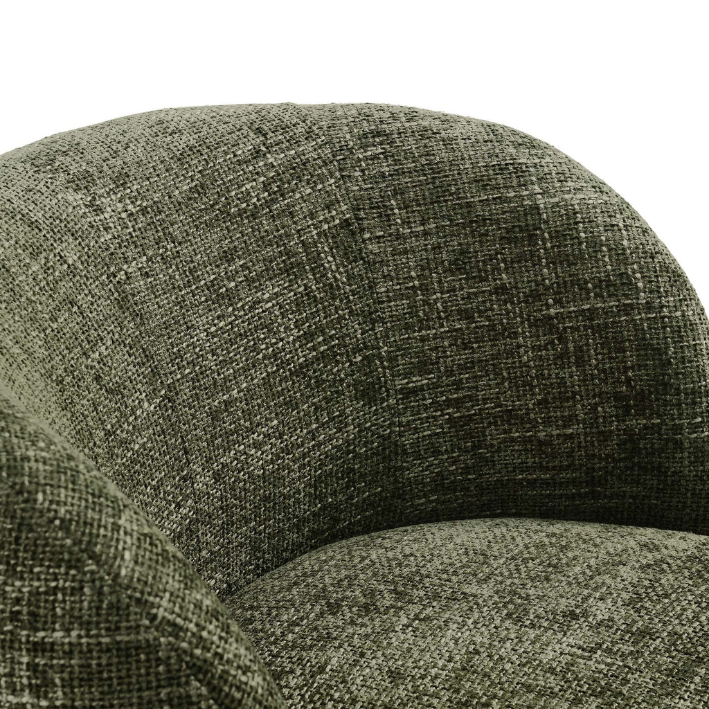 Vesta Chenille Fabric Upholstered Swivel Chair