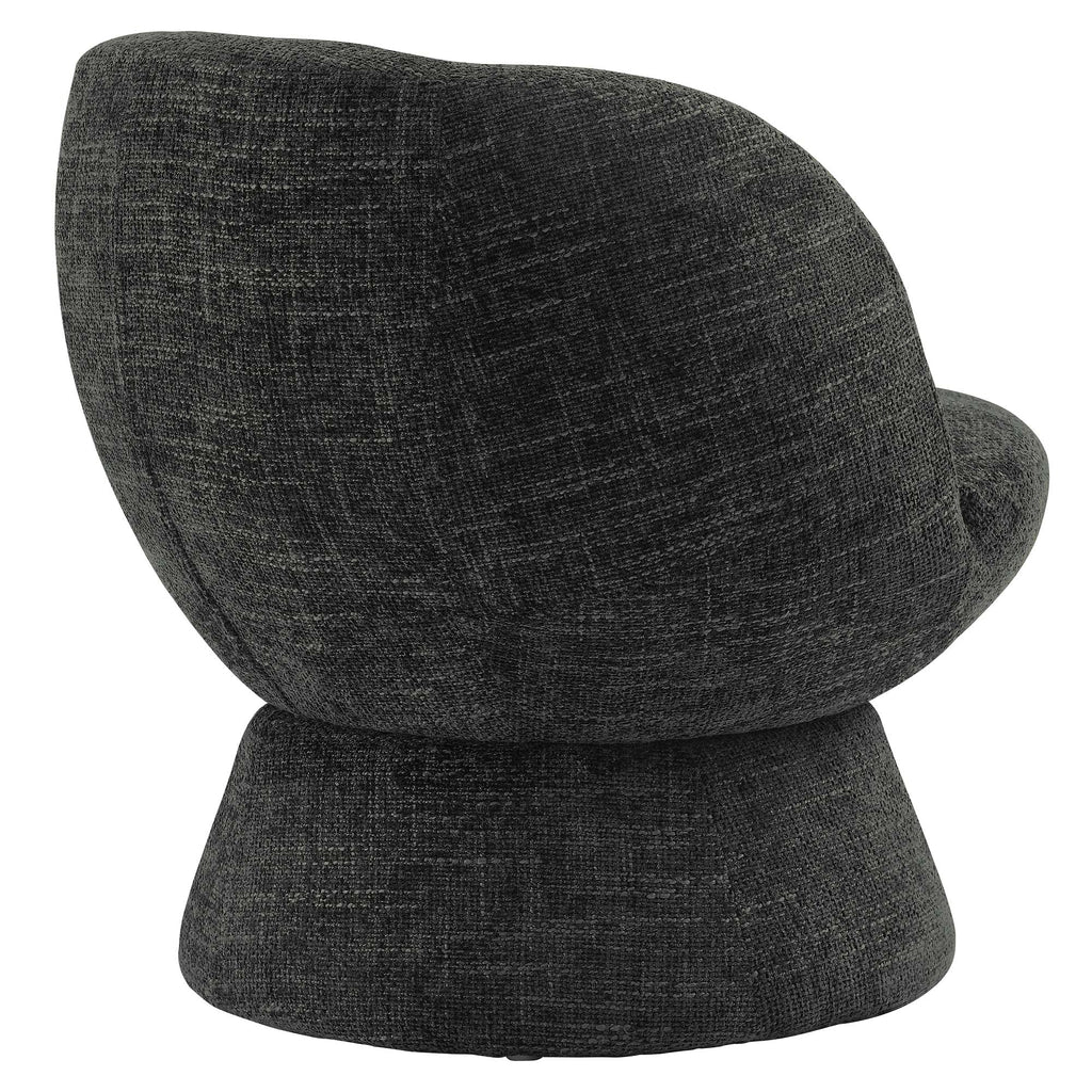 Vesta Chenille Fabric Upholstered Swivel Chair