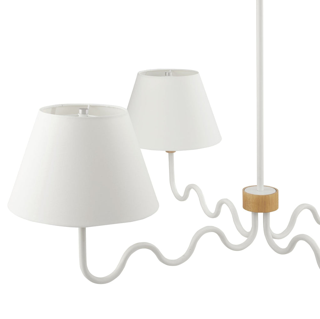 Sunlit Squiggle 4-Arm Pendant Light
