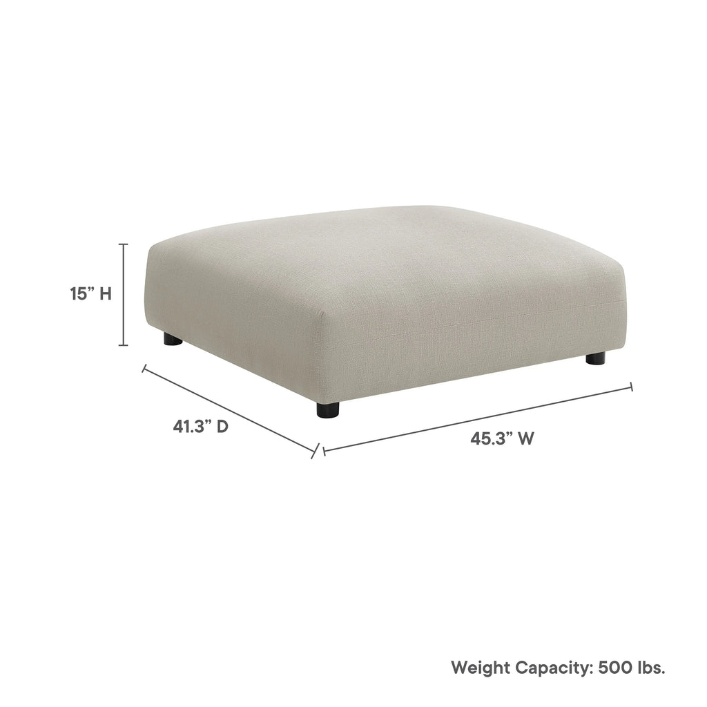 Solace Modular Upholstered Fabric Ottoman
