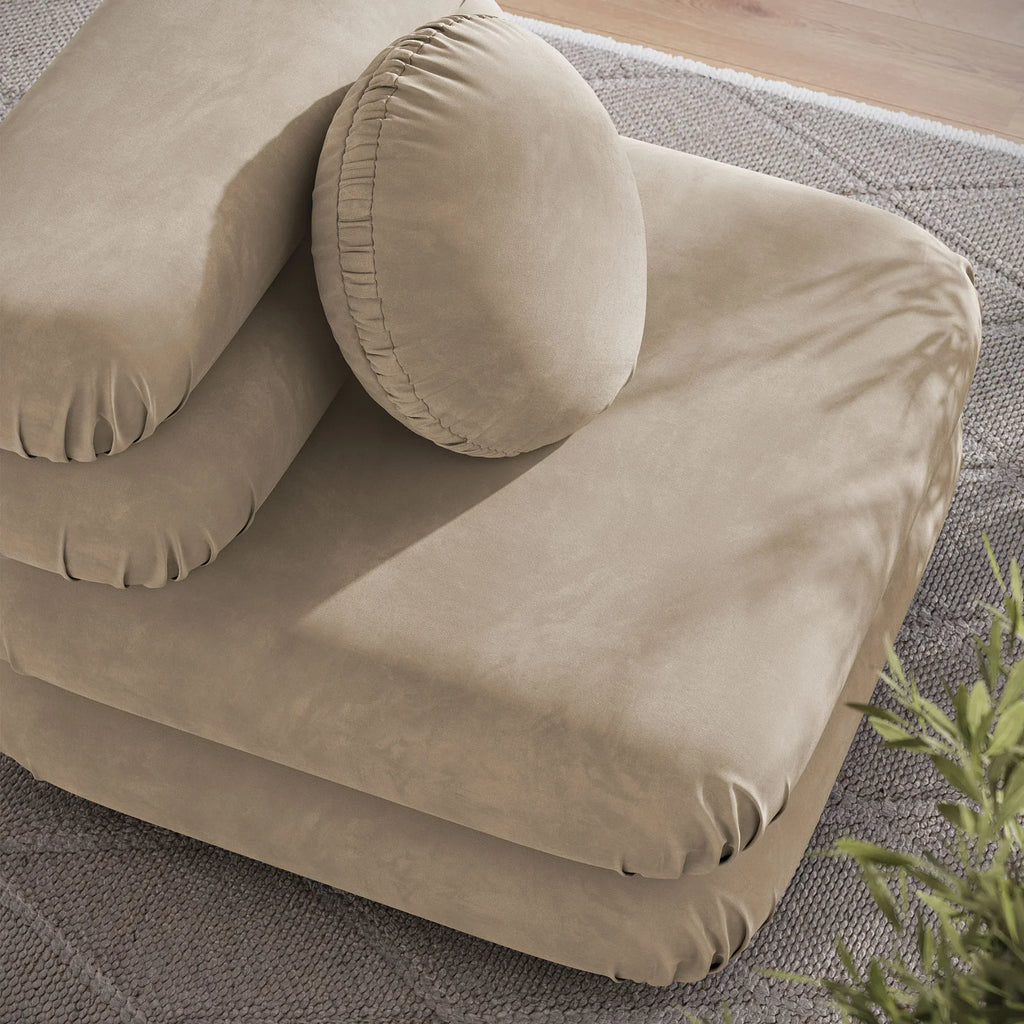 Jubilee Modular Performance Velvet Armless Chair