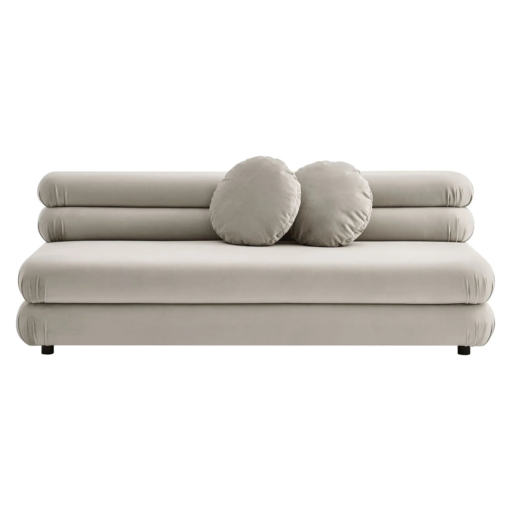 Jubilee Modular Performance Velvet Armless Loveseat