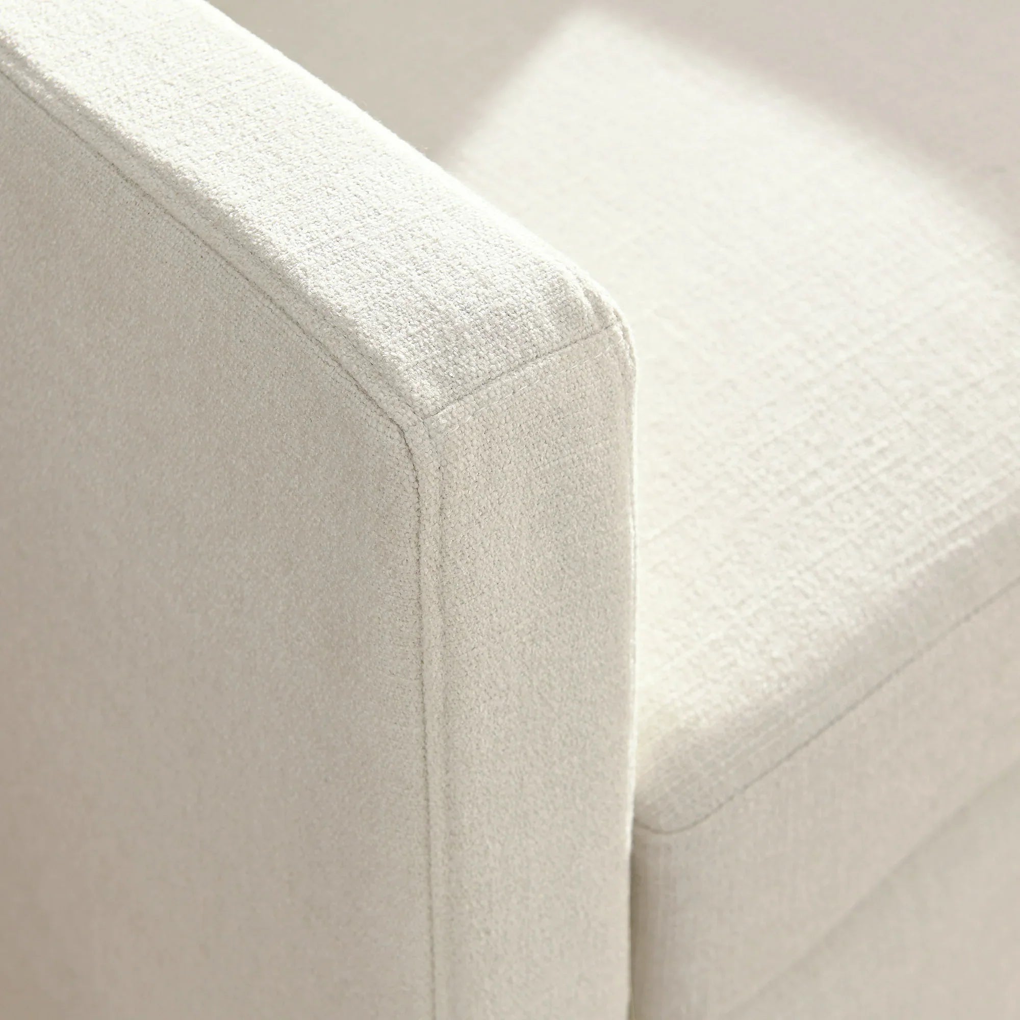 Serene Fabric Slipcovered Swivel Armchair
