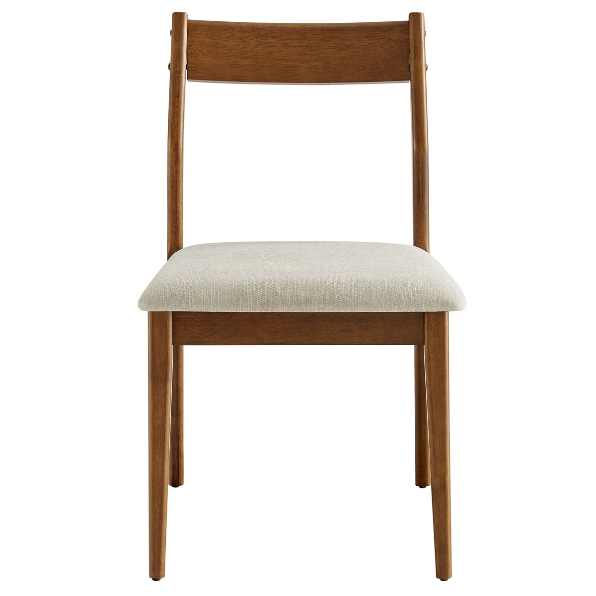 Solara Vegan Leather Wood Dining Side Chairs Set of 2
