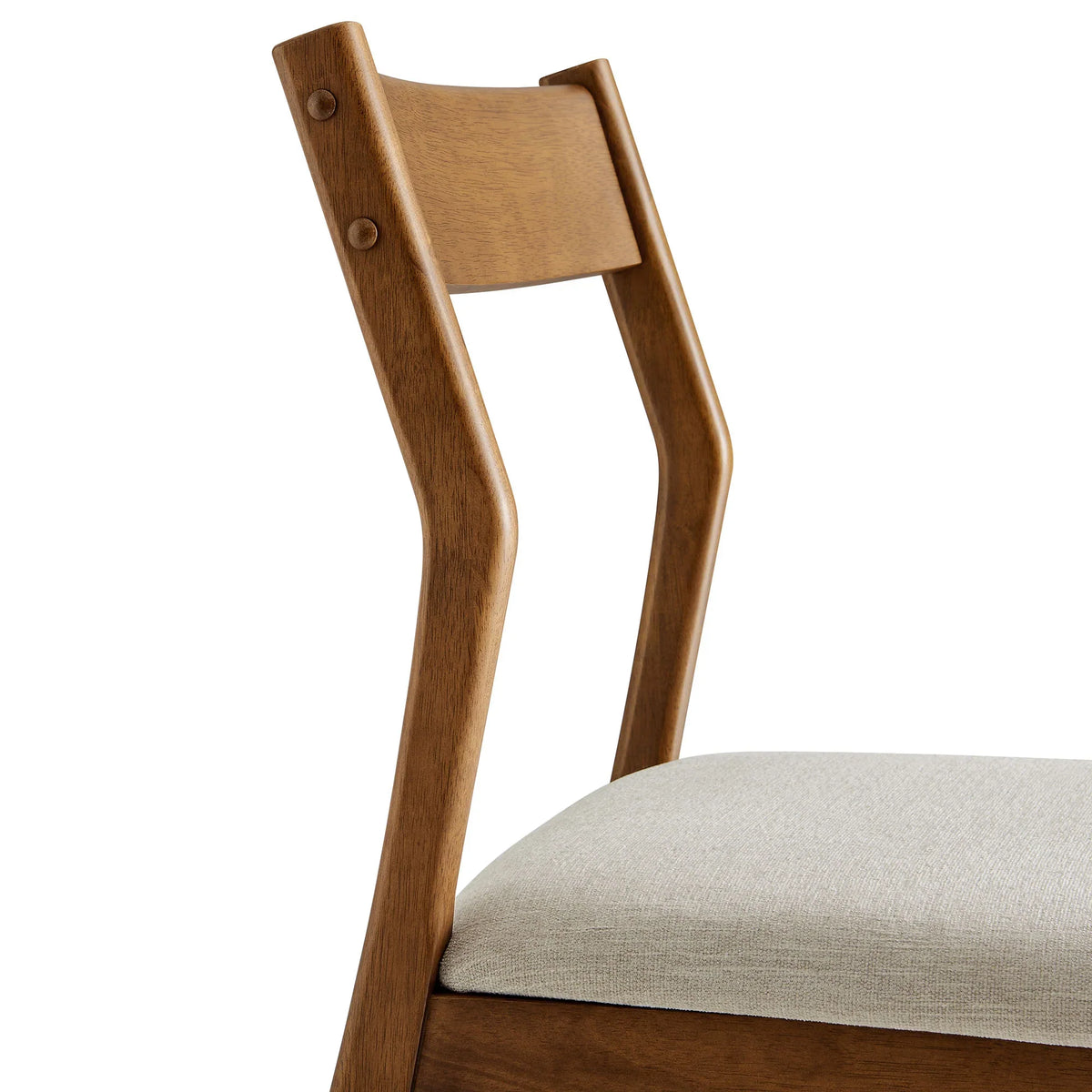 Solara Vegan Leather Wood Dining Side Chairs Set of 2