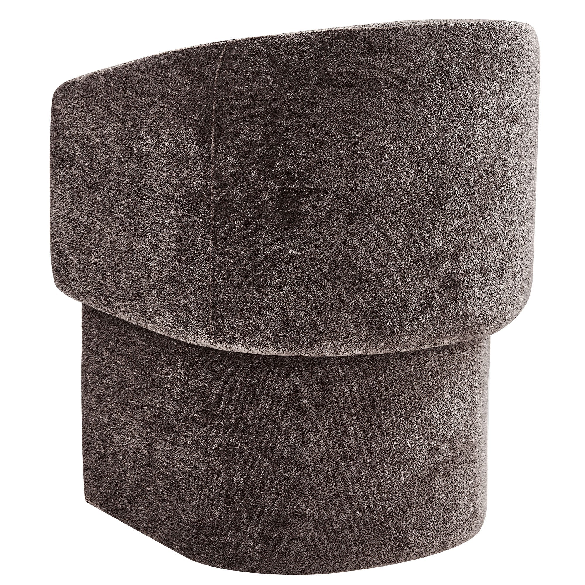 Verity Barrel Back Chenille Dining Armchair