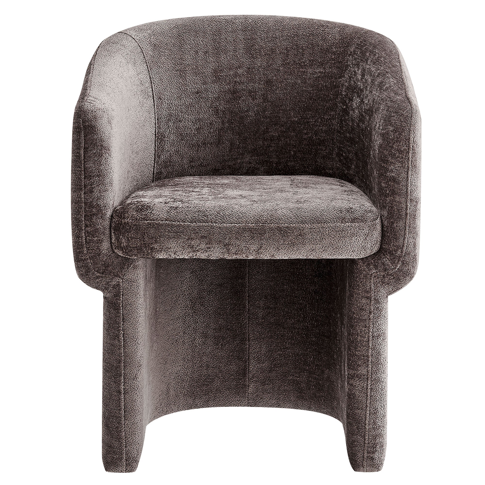 Verity Barrel Back Chenille Dining Armchair