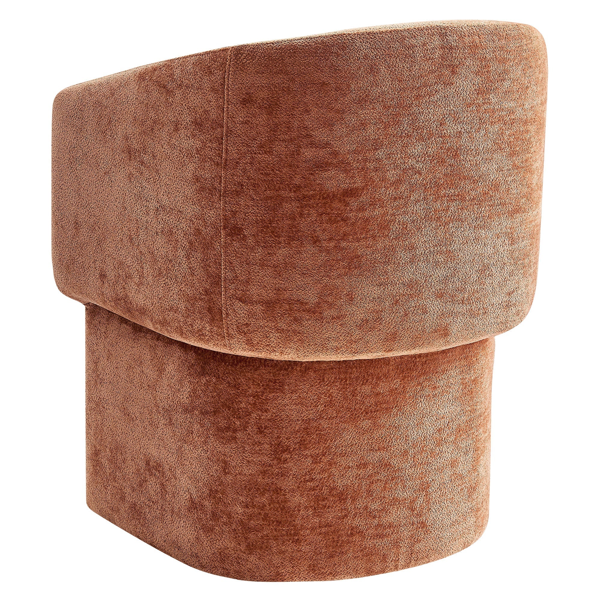 Verity Barrel Back Chenille Dining Armchair