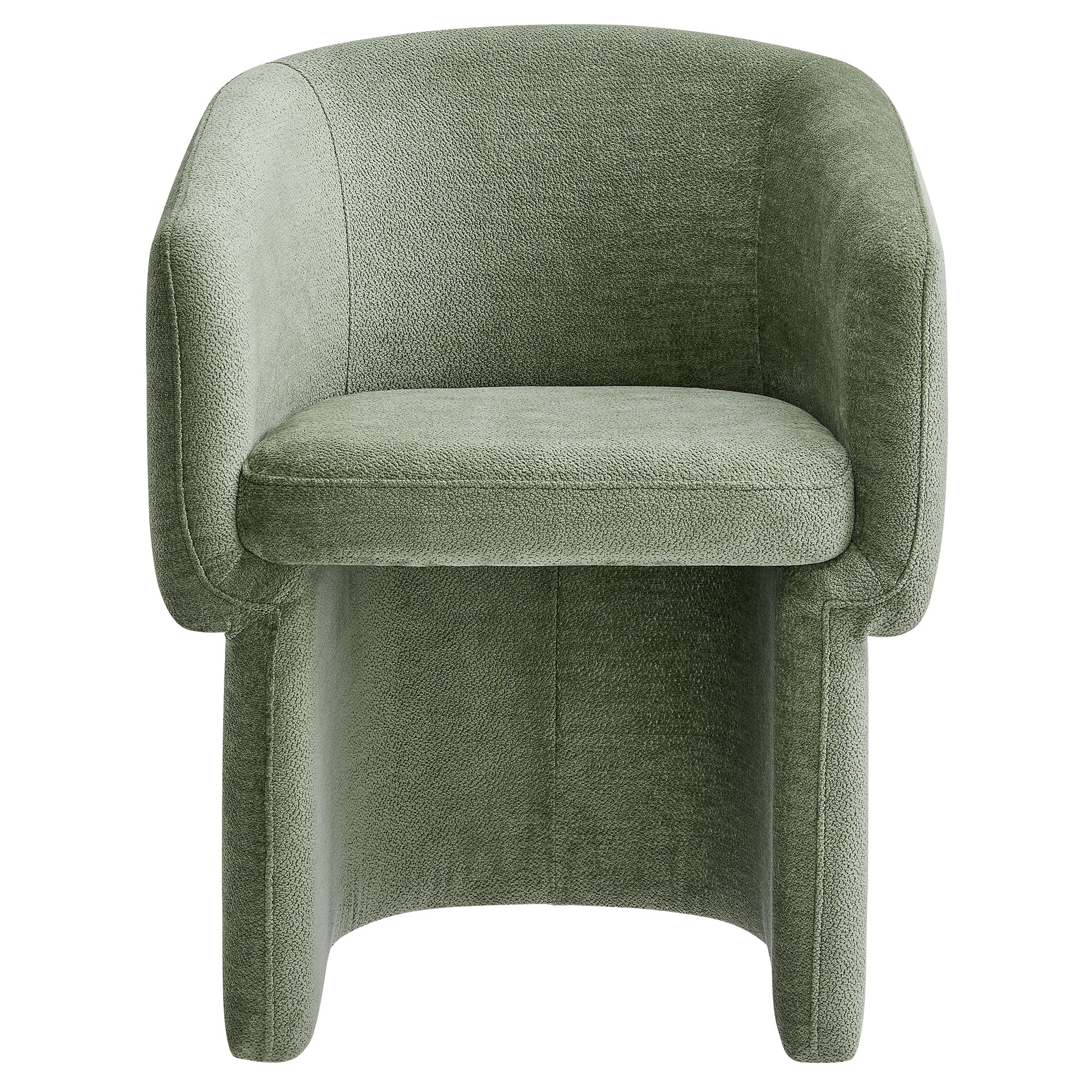 Verity Barrel Back Chenille Dining Armchair
