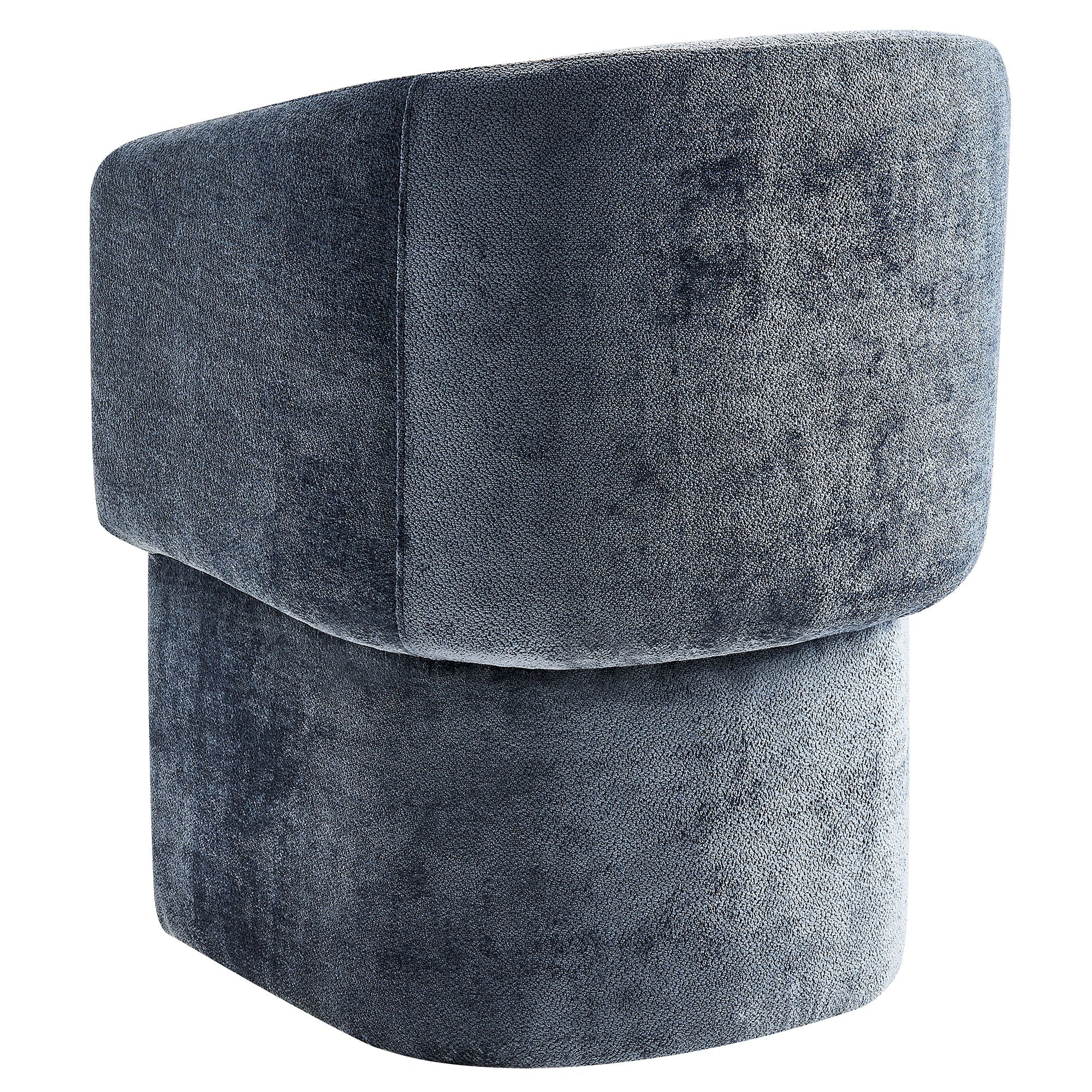 Verity Barrel Back Chenille Dining Armchair