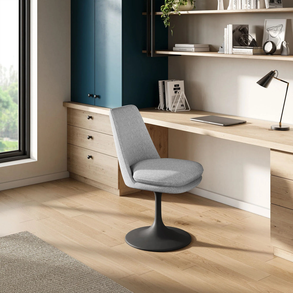 Lippa Swivel Dining Upholstered Side Chair