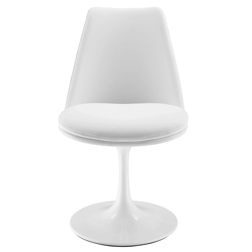 Lippa Swivel Dining Vegan Leather Side Chair