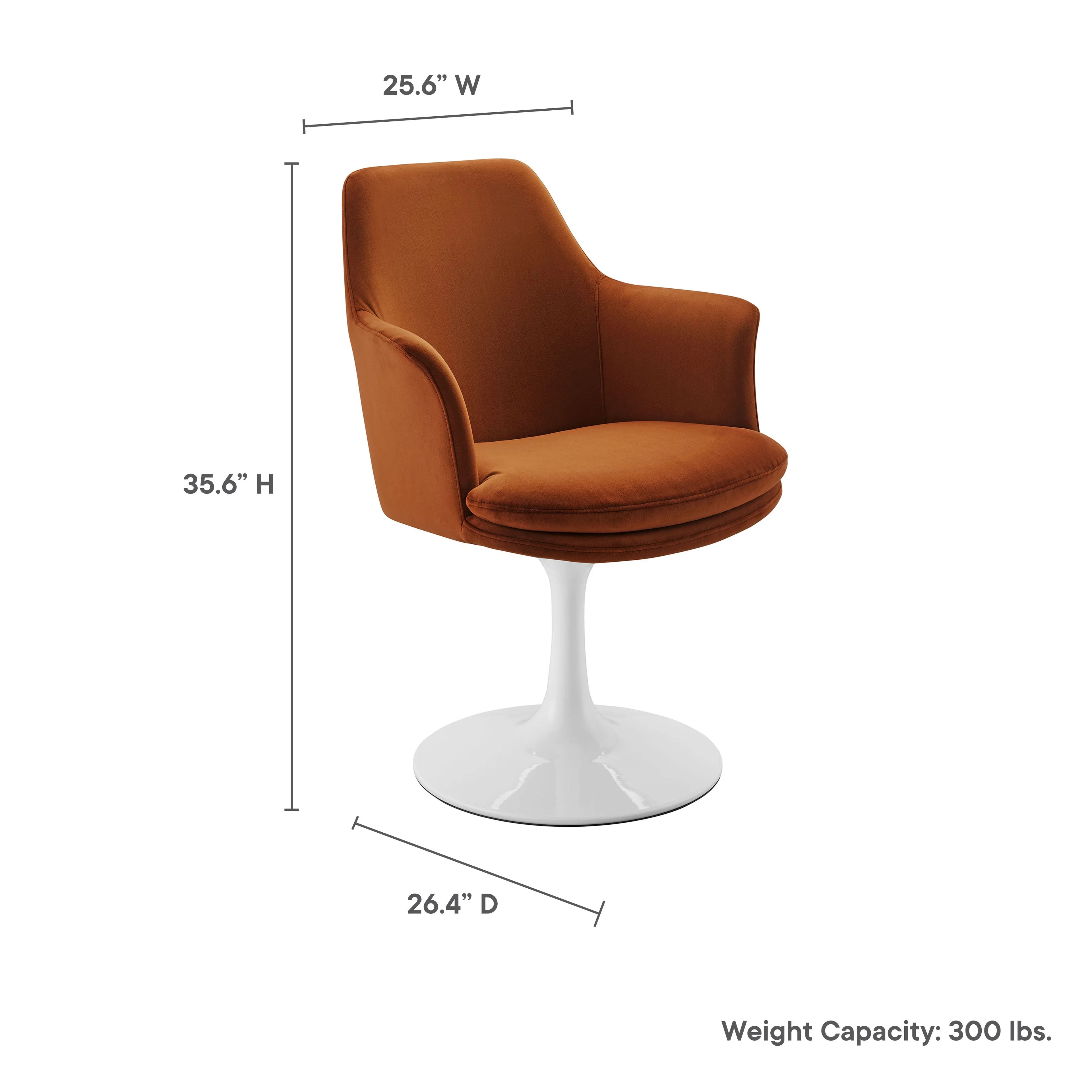 Lippa Swivel Dining Upholstered Armchair