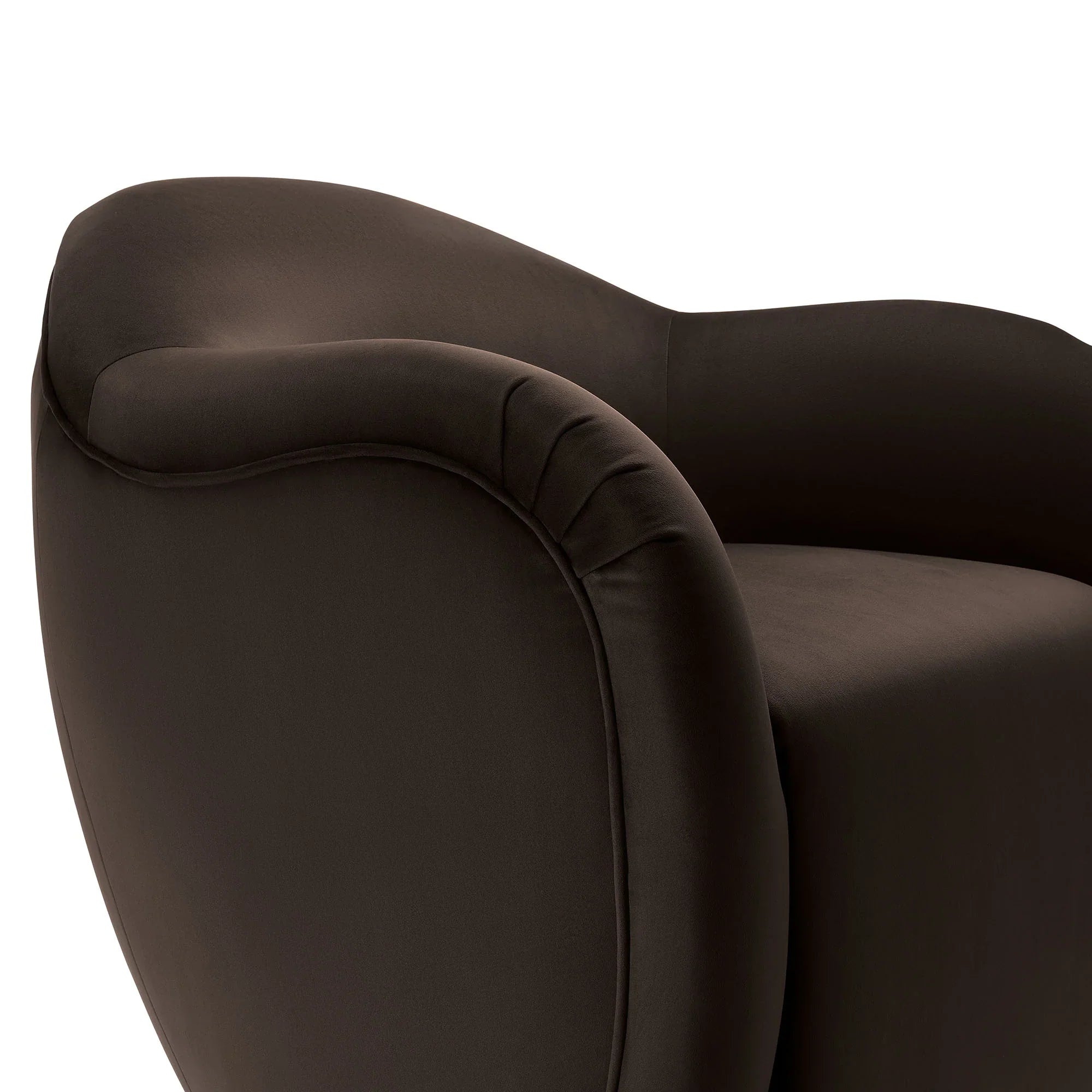 Compose Performance Velvet Swivel Armchair