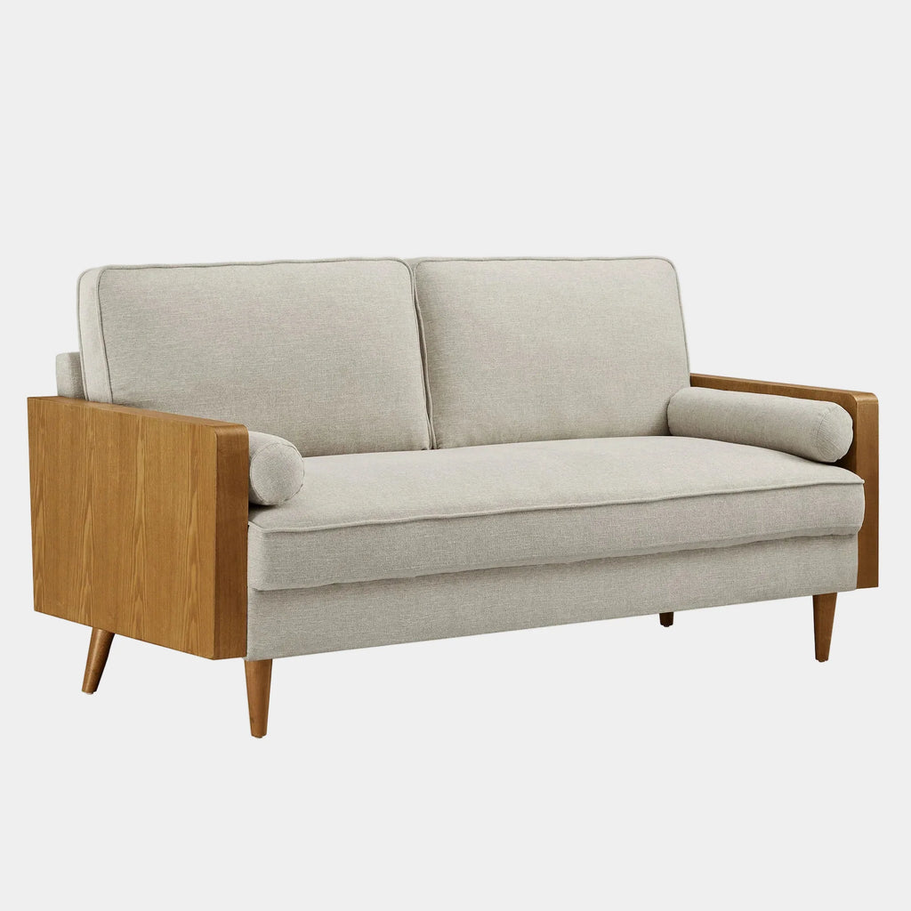 Kellan Heathered Fabric Upholstered Sofa