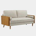 Kellan Heathered Fabric Upholstered Sofa