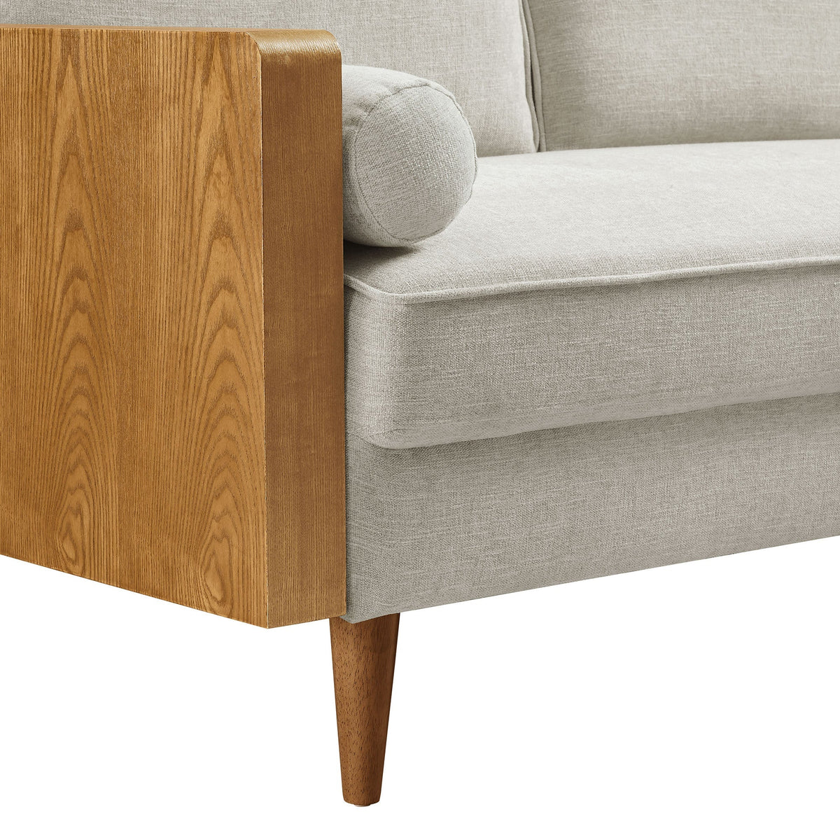 Kellan Heathered Fabric Upholstered Sofa
