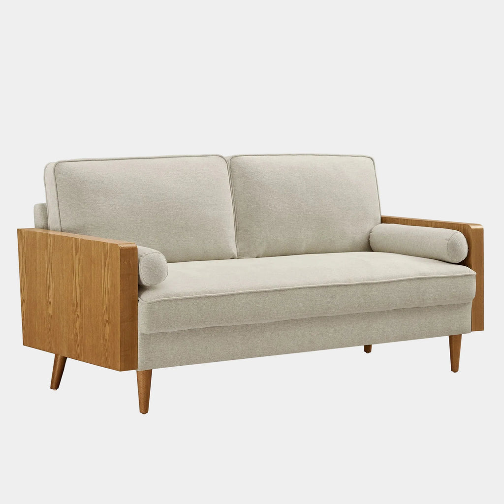 Kellan Heathered Fabric Upholstered Sofa
