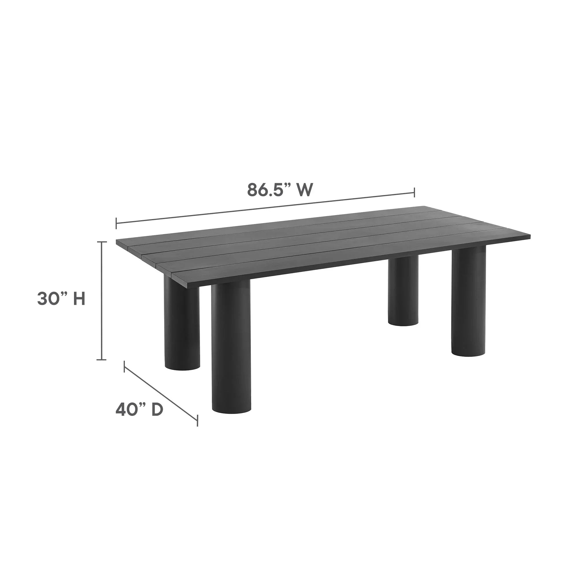 Nautica 7-Piece Rectangular Outdoor Patio Aluminum Dining Table and Chairs Set