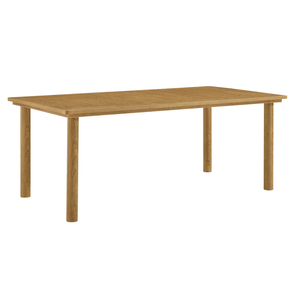 Abacus 7-Piece Rectangular Outdoor Patio Aluminum Dining Table Set