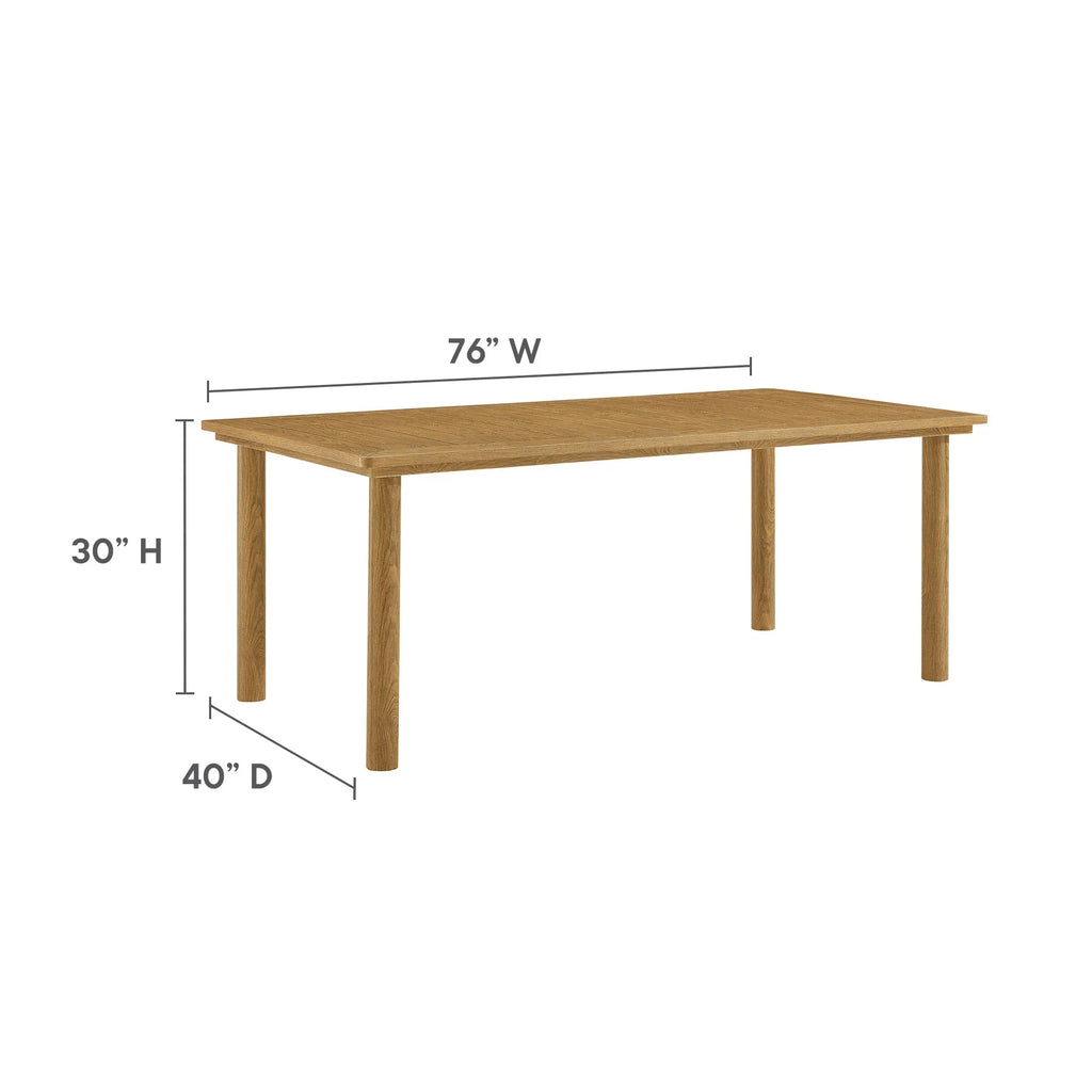 Abacus 7-Piece Rectangular Outdoor Patio Aluminum Dining Table Set