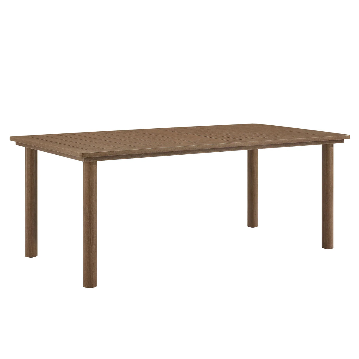 Abacus 7-Piece Rectangular Outdoor Patio Aluminum Dining Table Set