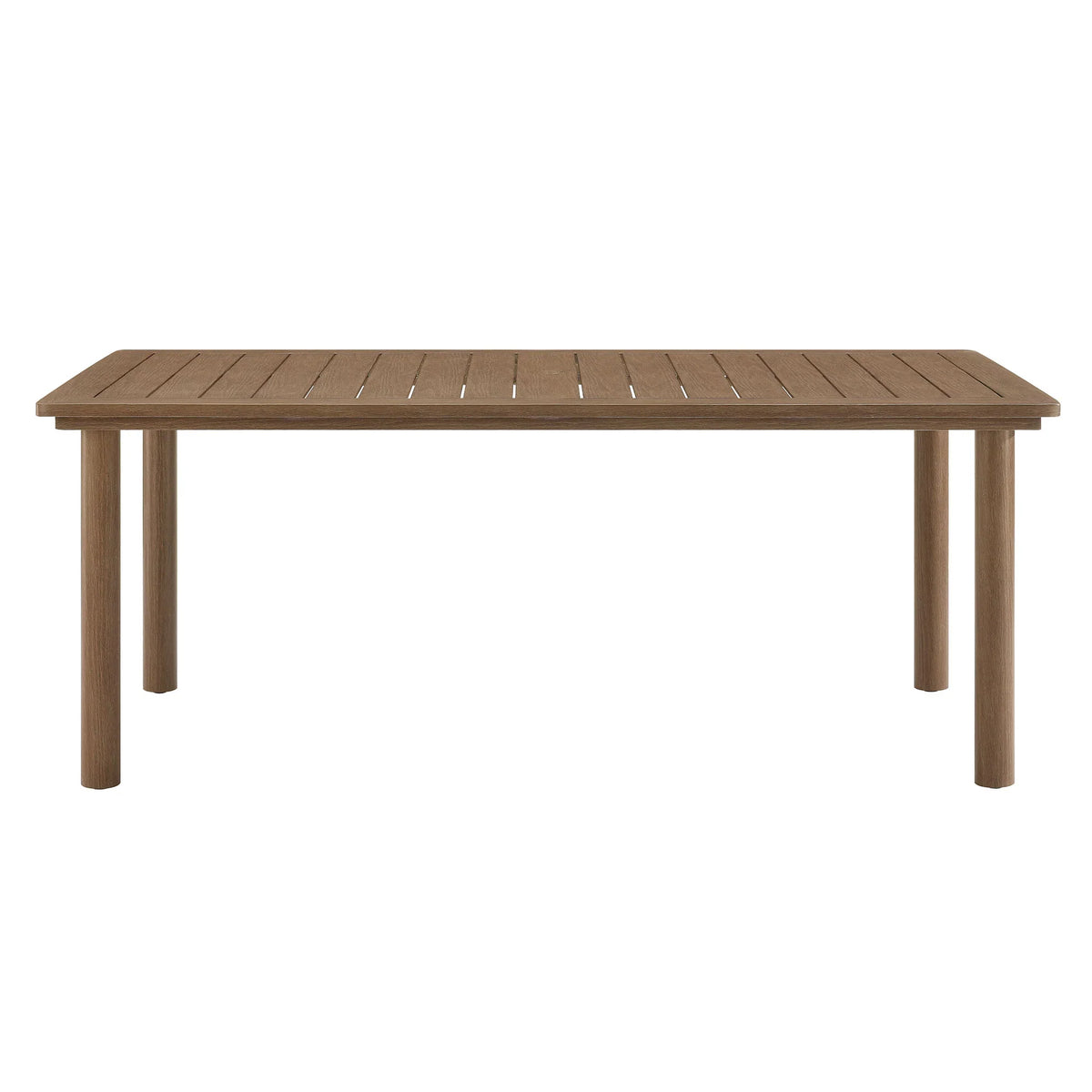Abacus 7-Piece Rectangular Outdoor Patio Aluminum Dining Table Set