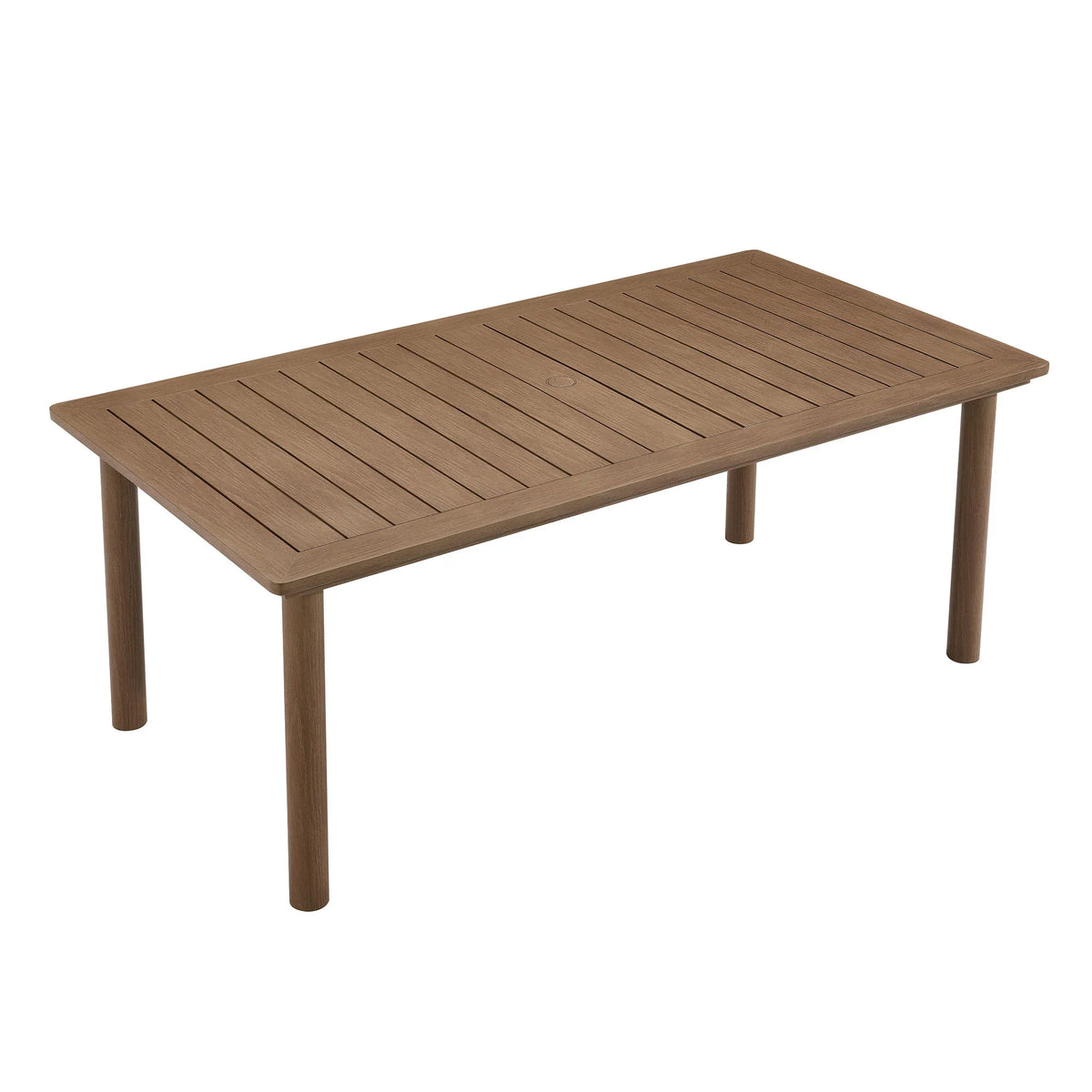 Abacus 7-Piece Rectangular Outdoor Patio Aluminum Dining Table Set