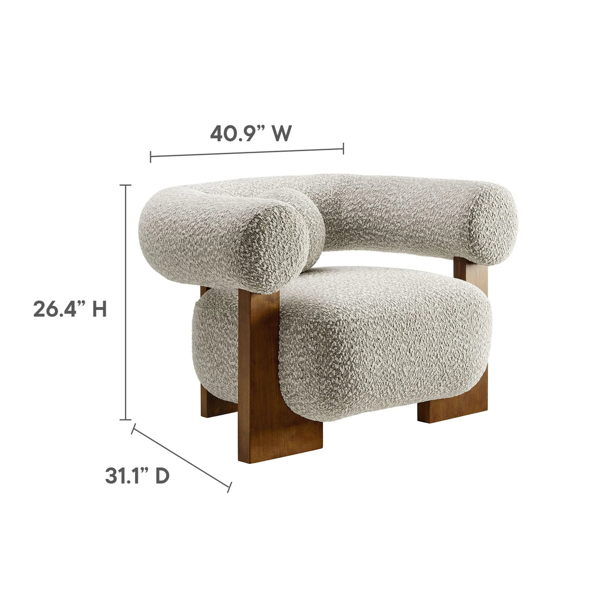 Jace Boucle Accent Chair