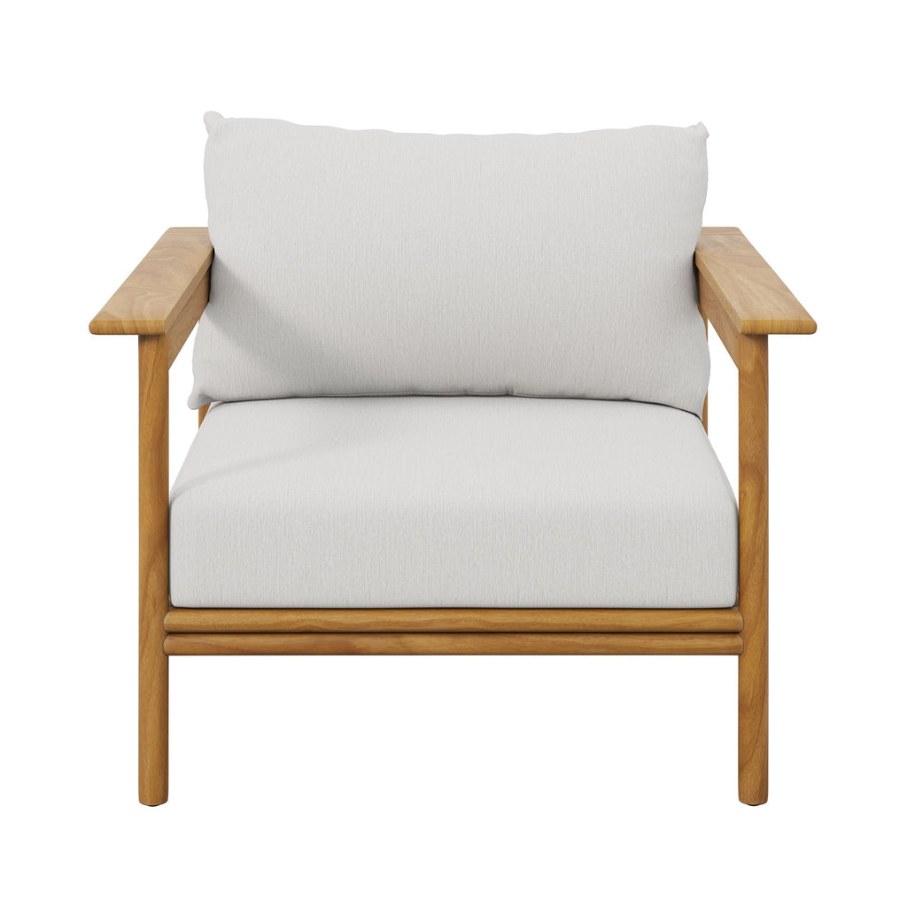 Wren Outdoor Patio Teak Wood Armchair Set