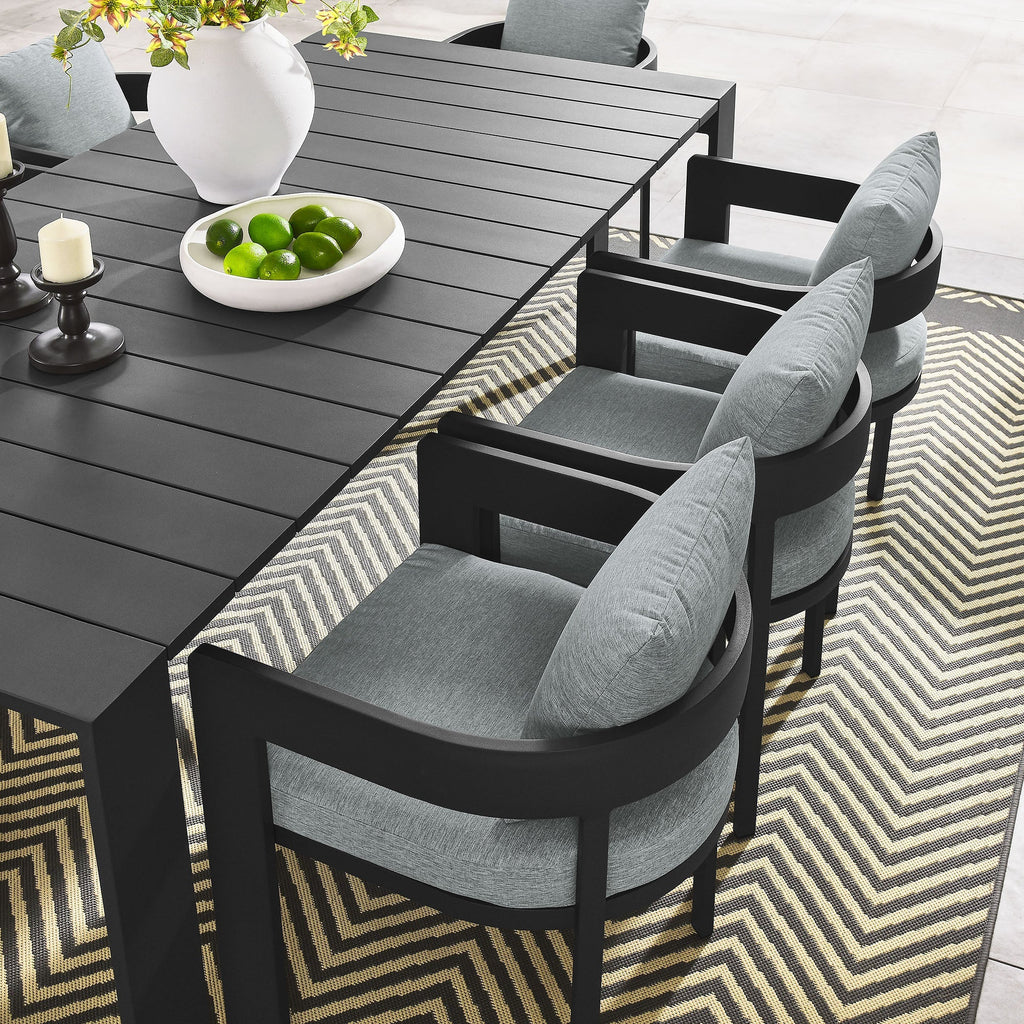 Tahoe 9-Piece Outdoor Patio Aluminum Dining