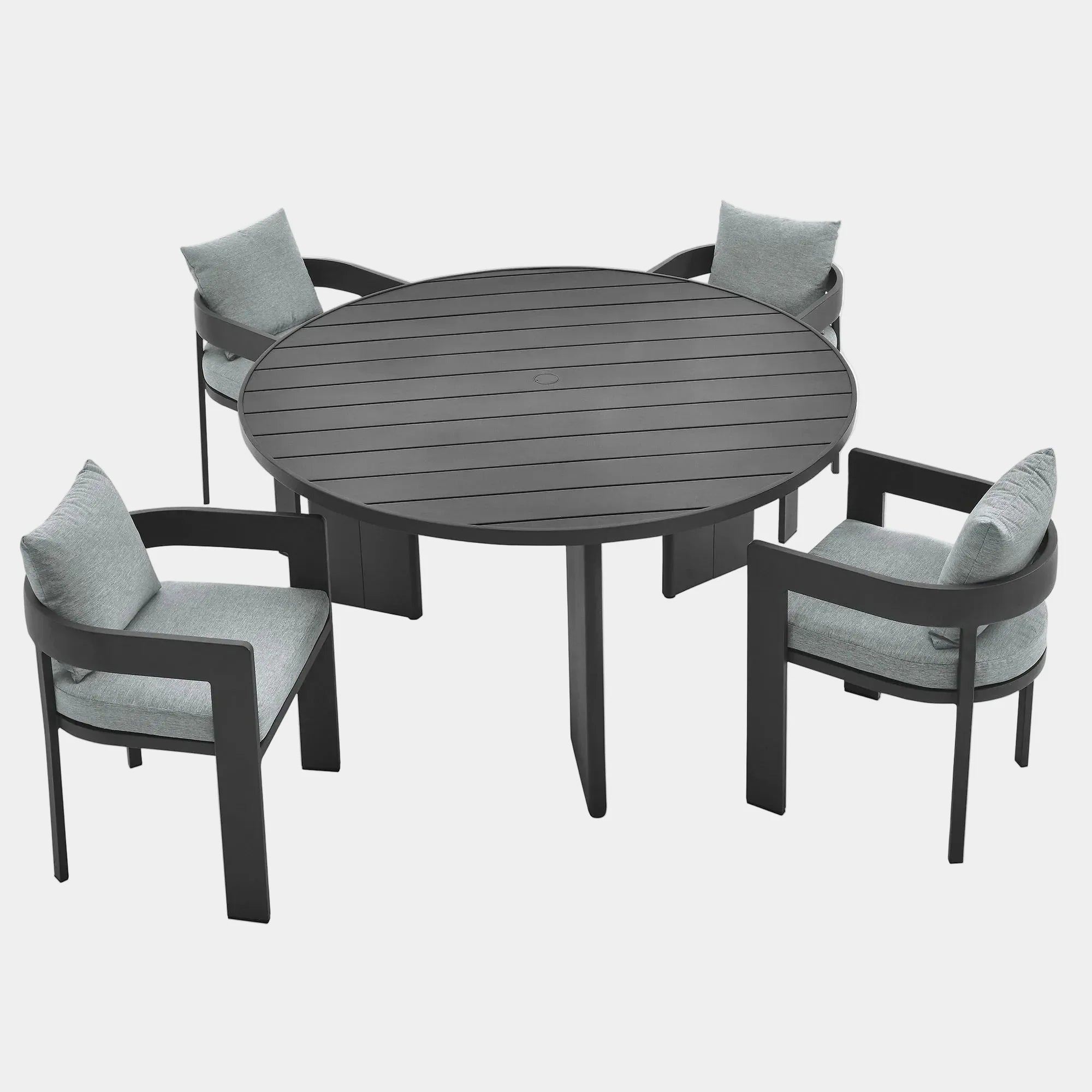Tahoe 5-Piece Outdoor Patio Aluminum Dining Set