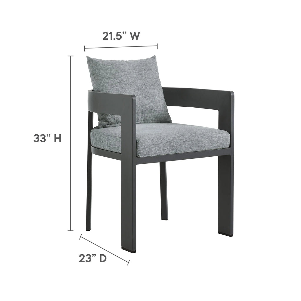 Tahoe 5-Piece Outdoor Patio Aluminum Dining Set