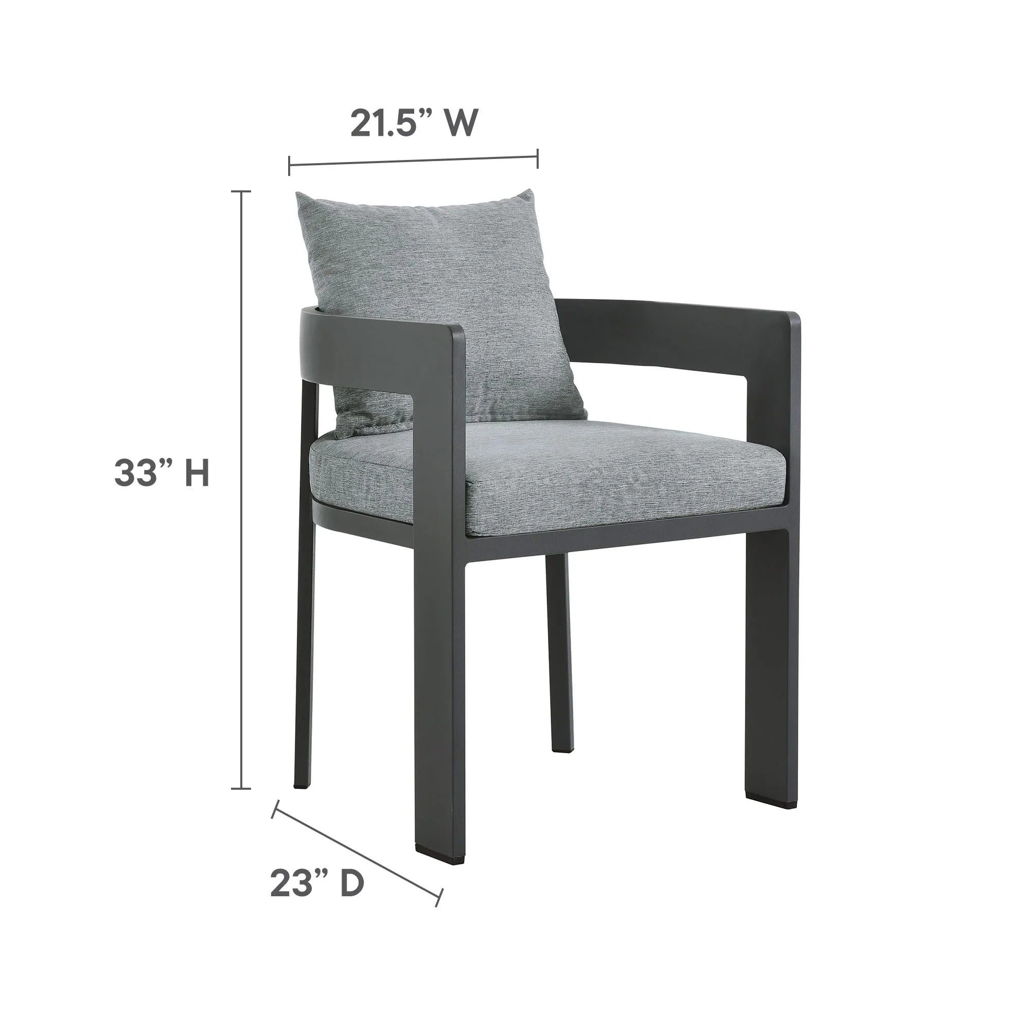 Tahoe 5-Piece Outdoor Patio Aluminum Dining Set