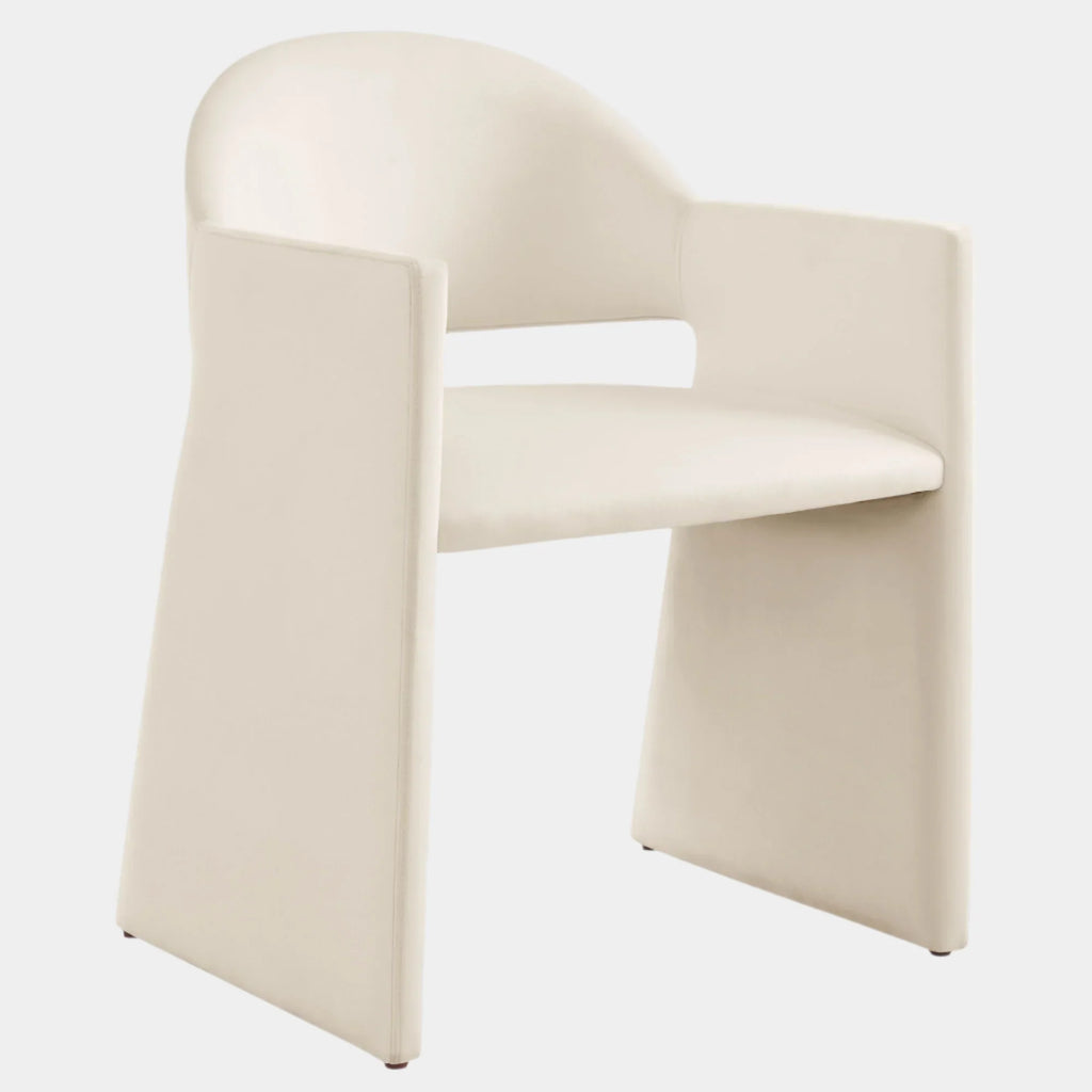 Talia Performance Velvet Dining Armchair