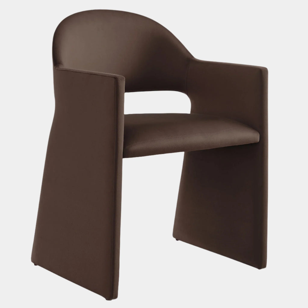 Talia Performance Velvet Dining Armchair