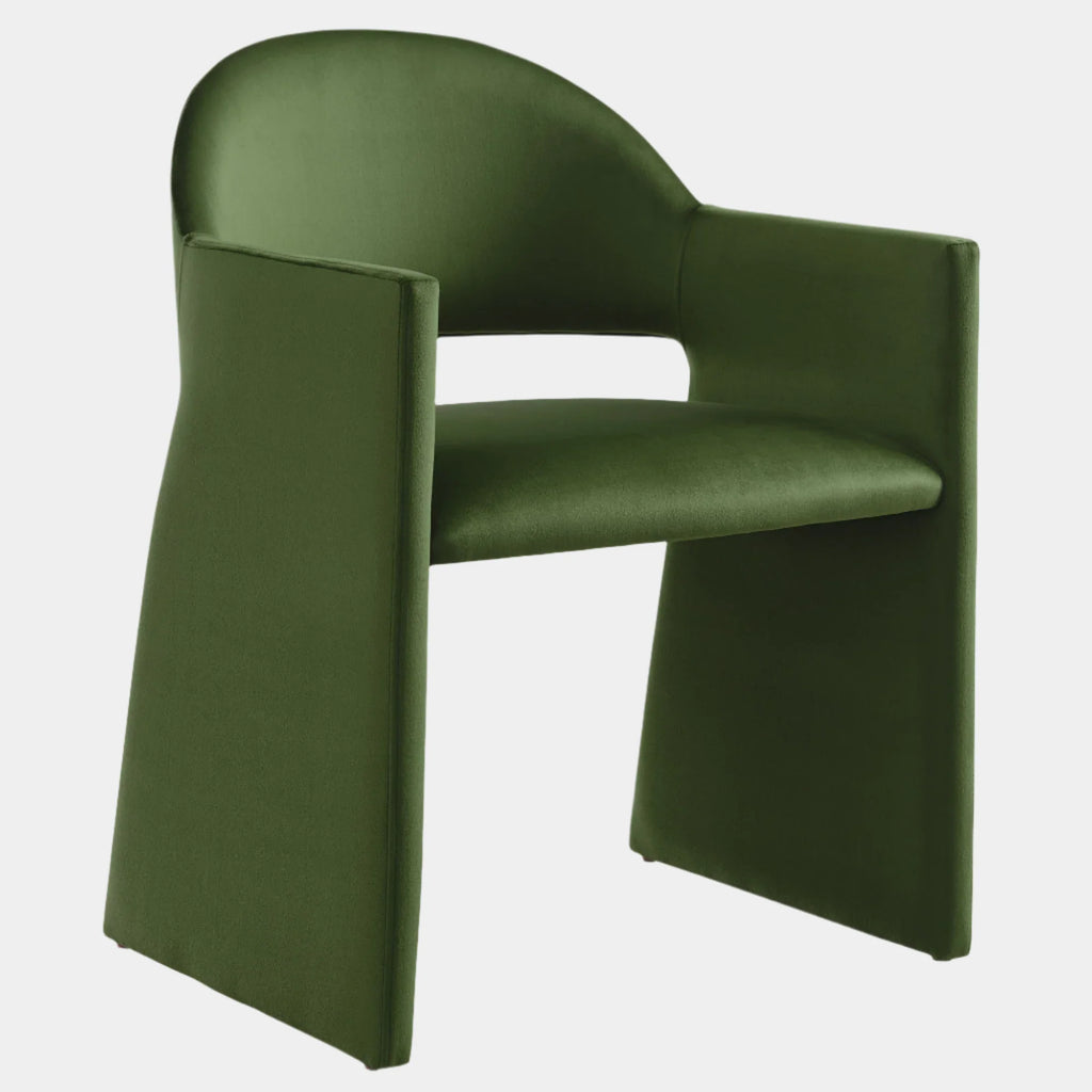 Talia Performance Velvet Dining Armchair