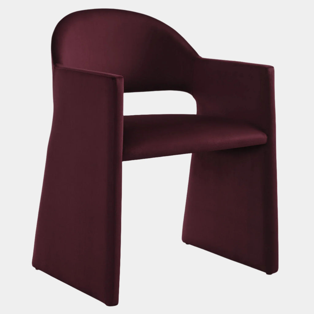 Talia Performance Velvet Dining Armchair